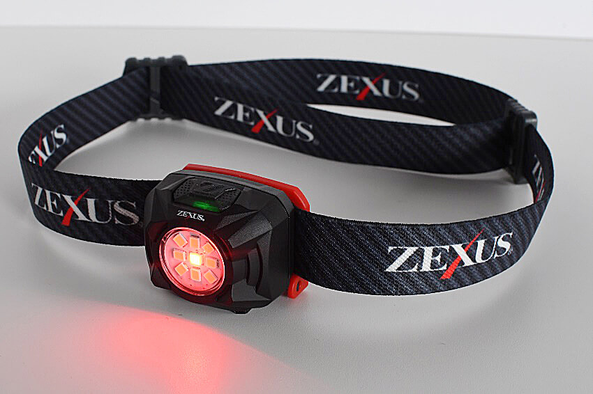 ZX－R20（USB充電タイプ）赤色点灯モード