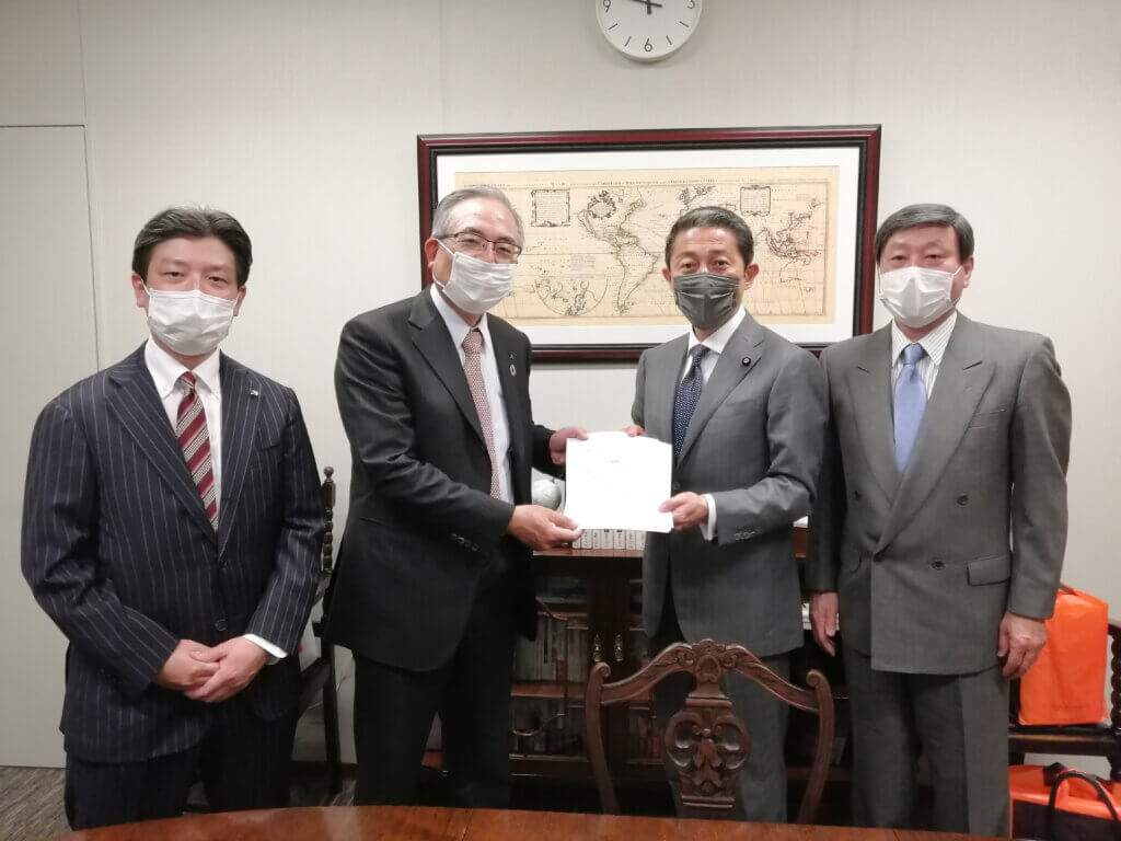 日本釣振興会が釣魚議員連盟に要望書を提出