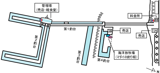 須磨海づり公園のマップ