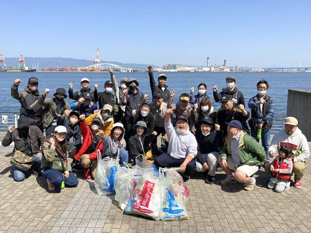 日本全国爆釣プロジェクト第９回目の清掃活動の参加者
