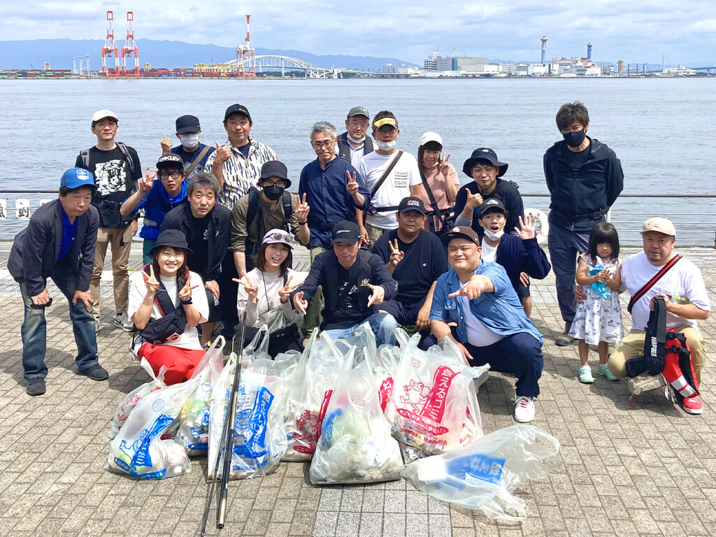 日本全国爆釣プロジェクトの５月の清掃活動の参加者