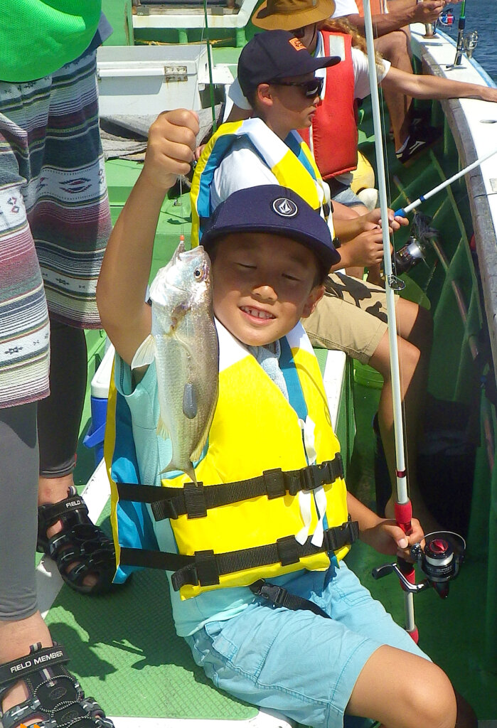 日本釣振興会宮城県支部の「親子で楽しむ船釣り教室」の釣果