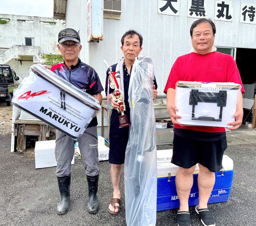 「第32回延岡磯研チャリティー釣り大会」の入賞者