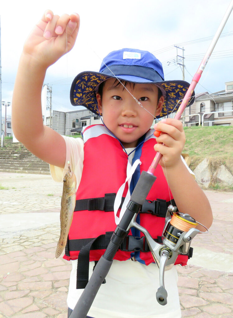 日本釣振興会新潟県支部のハゼ釣り教室の釣果