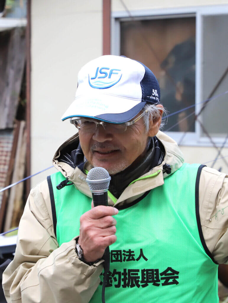 日本釣振興会奈良県支部の窪支部長