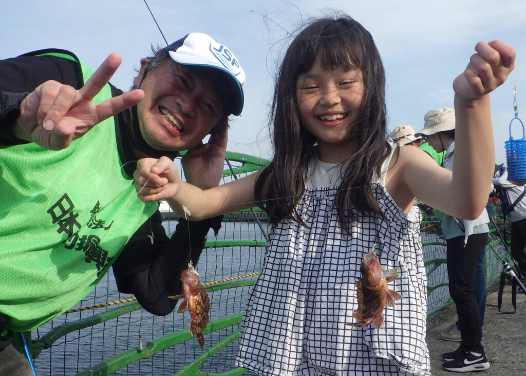 日本釣振興会神奈川県支部の｢つり初めて親子のためのつり入門教室｣の釣果