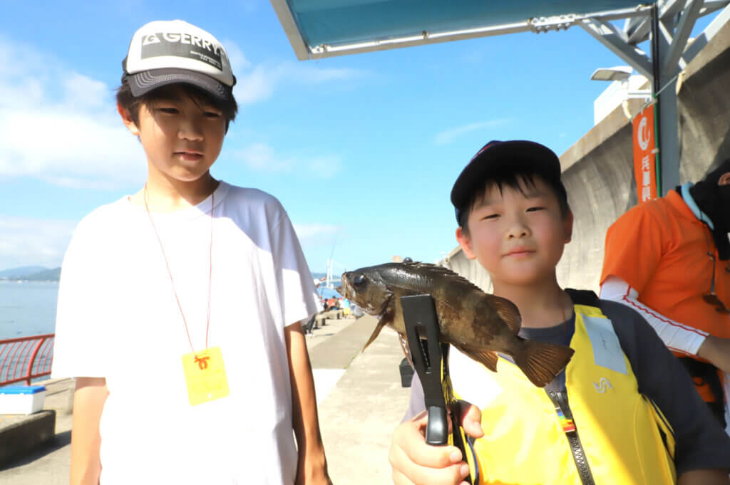 「ふれあい親子釣り教室・海釣り大会」の釣果