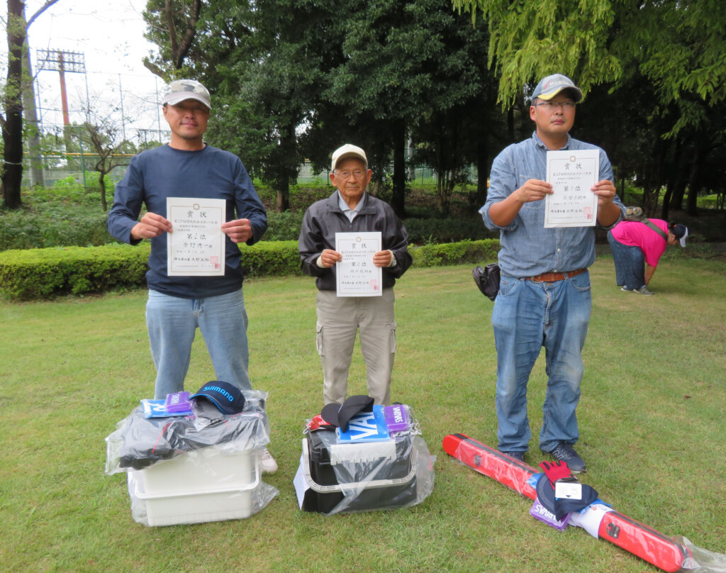 一般男子の部の入賞者