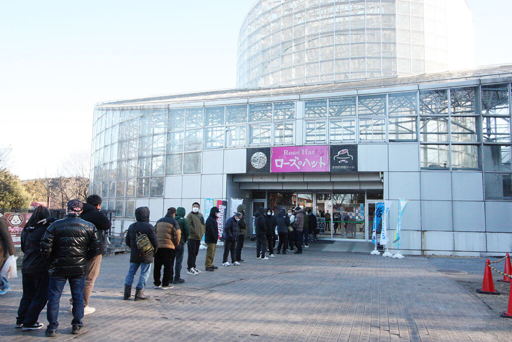 上州屋の北関東鮎展示受注会の様子